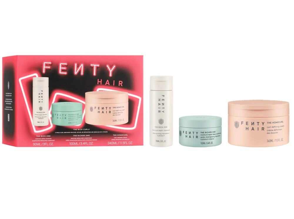 New Fenty Hair Curly Set Shampoo Deep Conditioner Homecurl Defining Cream